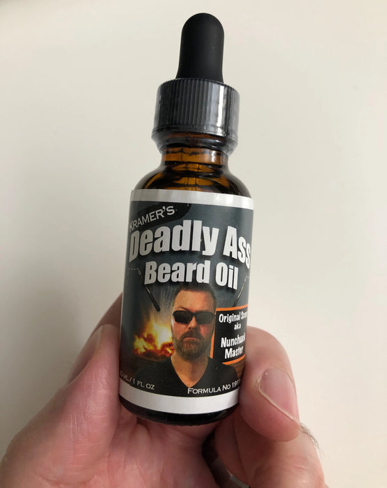 Kramers Deadly Ass Beard Oil Original Scent Nunchuck Master 2oz