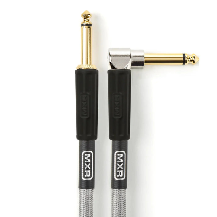 MXR Pro Series Woven Instrument Cable 1/4-in Straight to 1/4-in Right-Angle