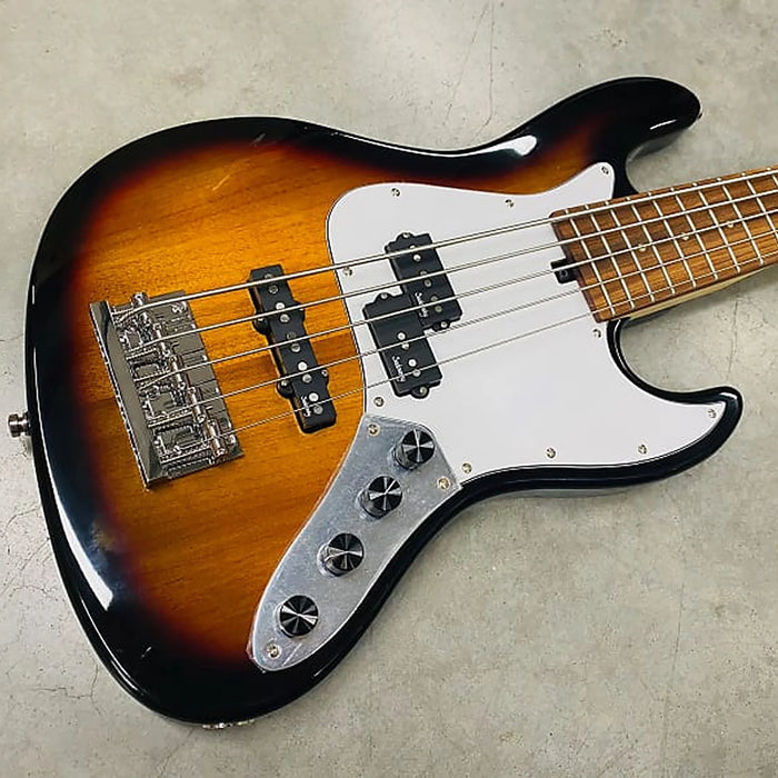 Sadowsky MetroExpress 21-Fret Hybrid P/J 5-String Electric Bass Tobacco Burst Transparent High Polish
