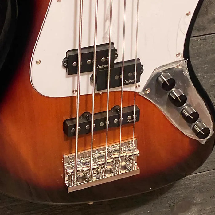 Sadowsky MetroExpress 21-Fret Hybrid P/J 5-String Electric Bass Tobacco Burst Transparent High Polish