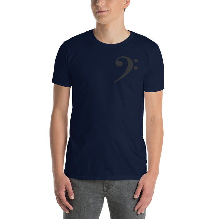 Short-Sleeve Unisex Black Clef Left T-Shirt
