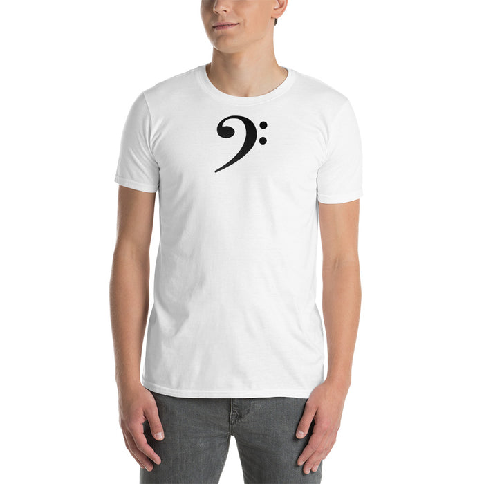 Short-Sleeve Unisex Black Clef Center T-Shirt