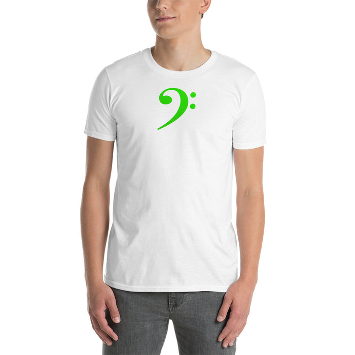 Short-Sleeve Unisex Green Clef Center T-Shirt