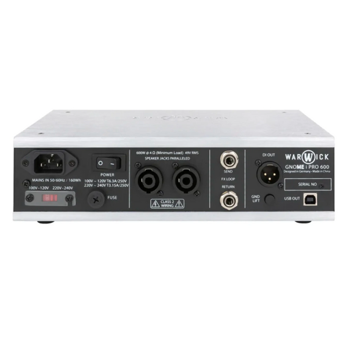 Warwick Gnome iPro Bass Amp Head 600W with USB